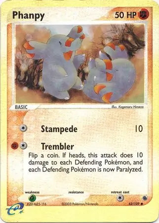 EX Ruby&Sapphire Phanpy #62/109 reverse holo